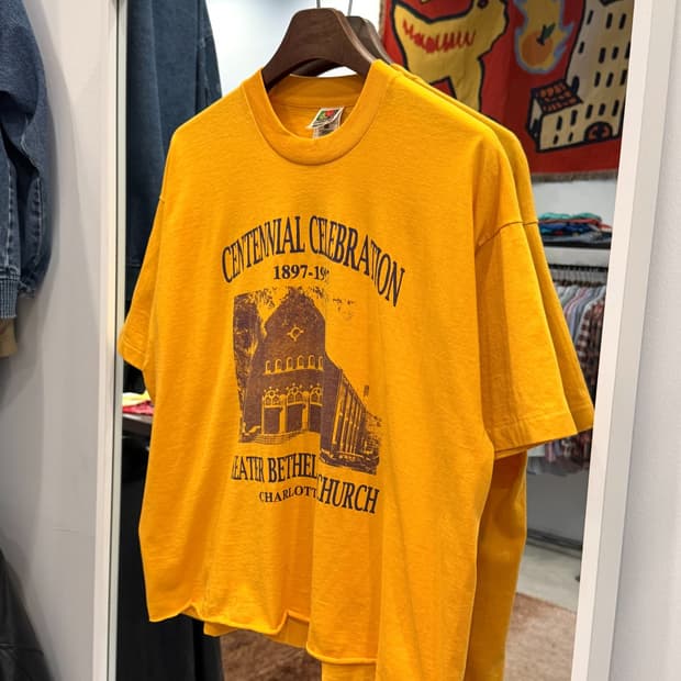 90s Fruit of the loom 빈티지 컷오프 티셔츠 (USA)
