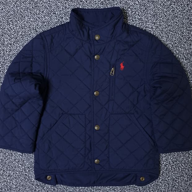 [무료배송][110]폴로 키즈 누빔 자켓 경량 패딩
