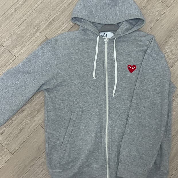 정품 꼼데가르송 후드집업