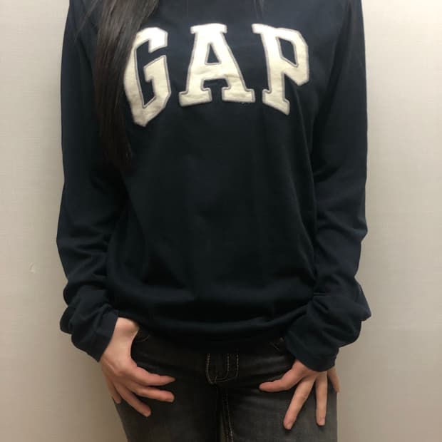 빈티지 갭 블랙 롱 슬리브