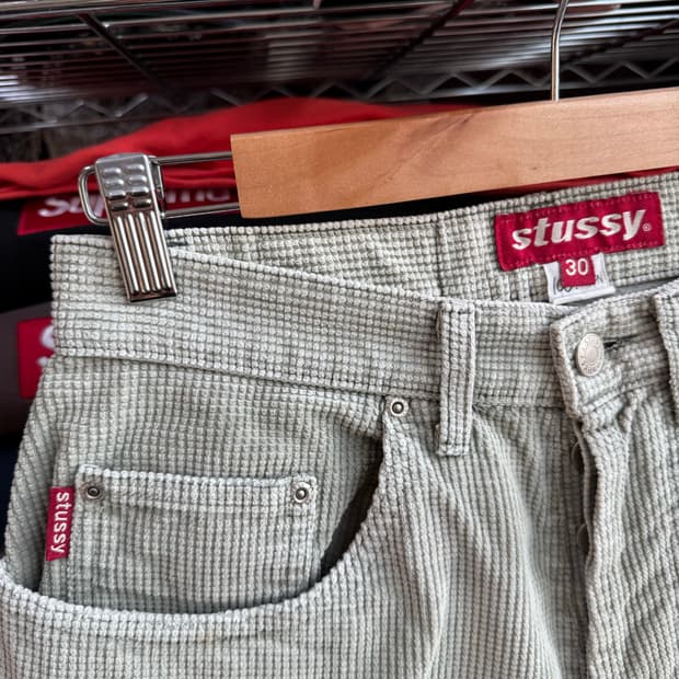 90s 스투시 코듀로이 숏 팬츠