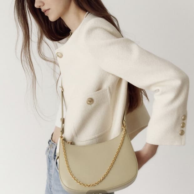 드메리엘 로지백 미디엄 크링클 아이보리