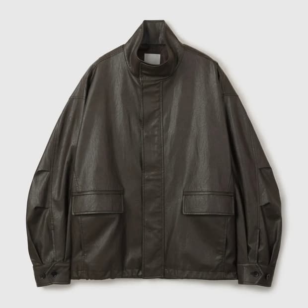 (XL) 247시리즈 레더 필드 자켓 BROWN