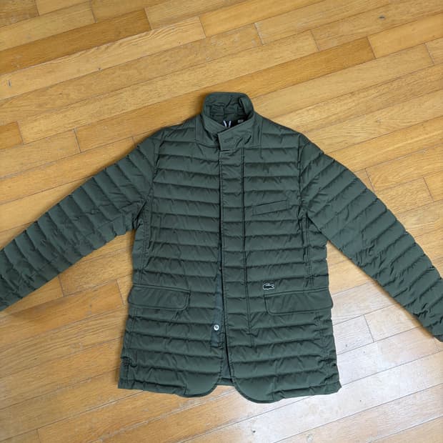 라코스테 퀼팅 다운자켓