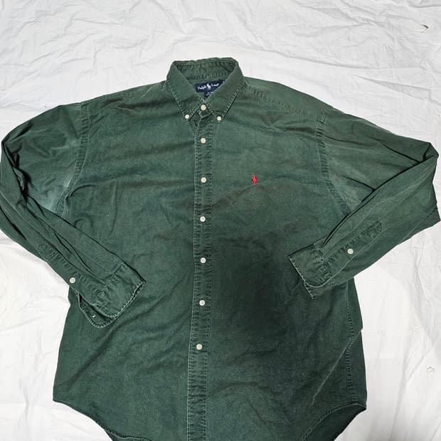 폴로랄프로렌 셔츠 다크그린 L