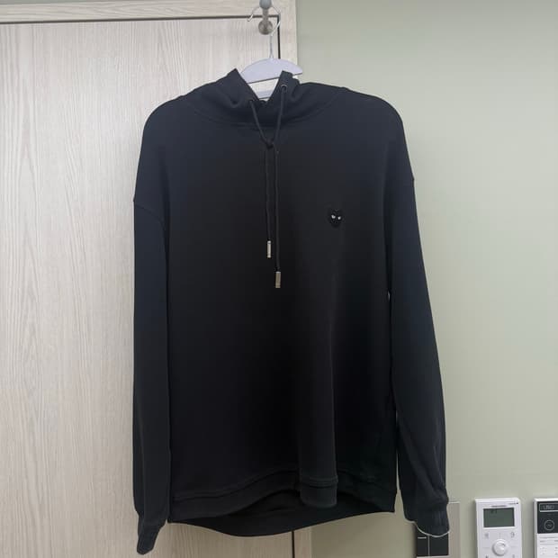 송지오 블랙 후드티