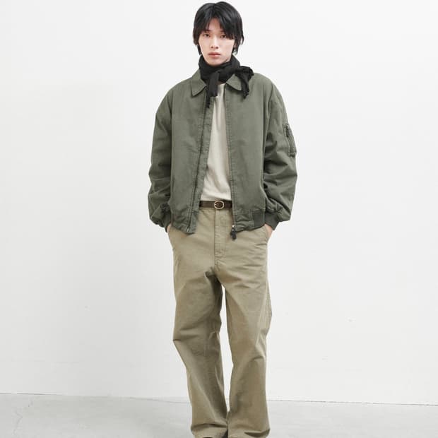 [3]브라운야드 워시드 탱커 자켓 올리브 3사이즈