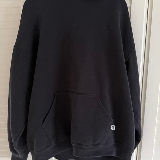 [XL] 00s 50/50 러셀 후드티 블랙