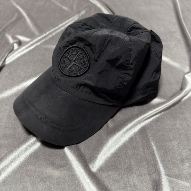 스톤아일랜드 나일론 볼캡 블랙 XL