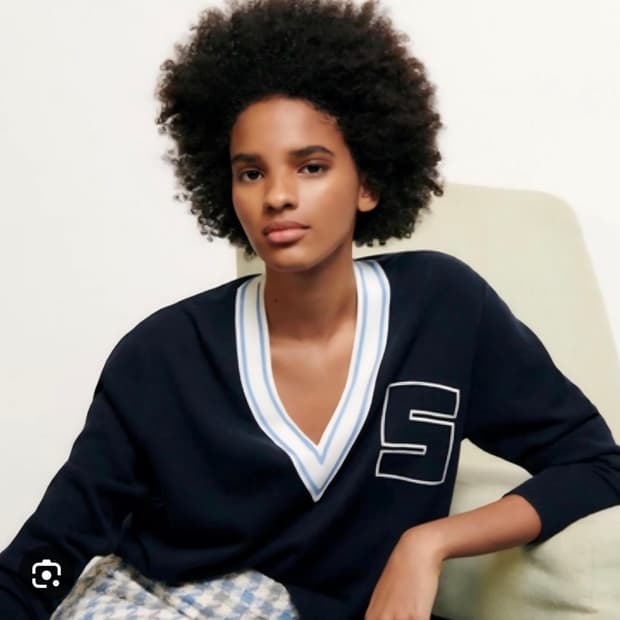 산드로 캐시미어혼방 니트