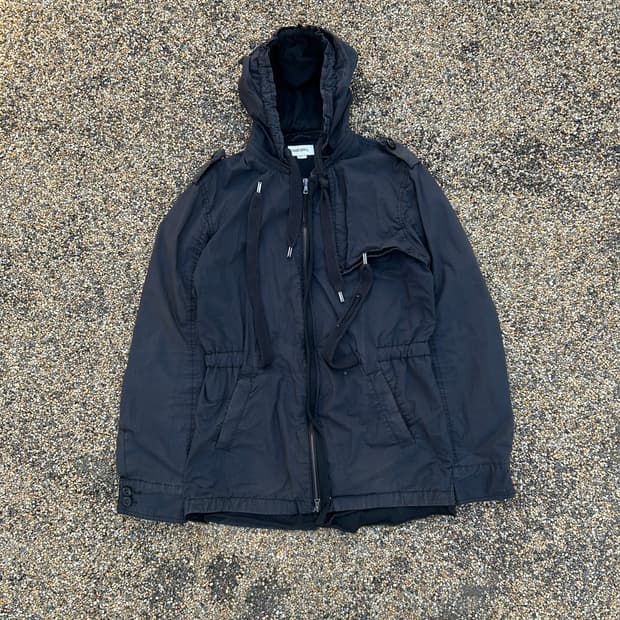 디젤(DIESEL) 블랙 후드 바람막이 자켓