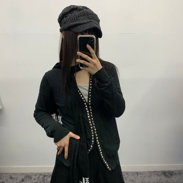 히스테릭 글래머 스터드 가디건