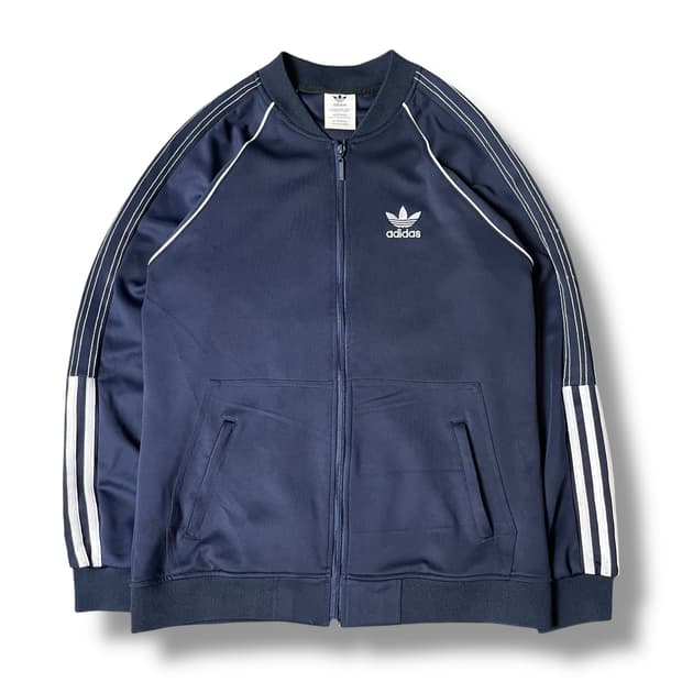 아디다스 네이비 캐주얼 트랙탑 져지 L