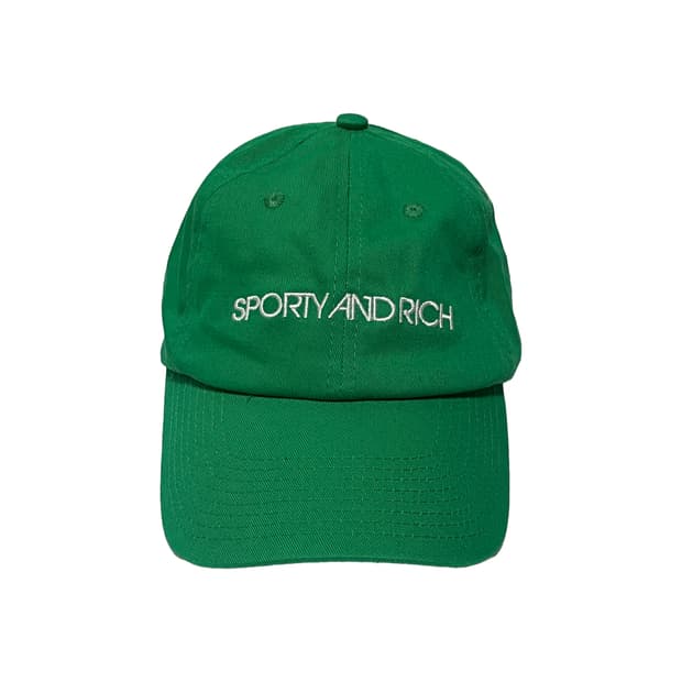 스포티앤리치 그린 볼캡 모자