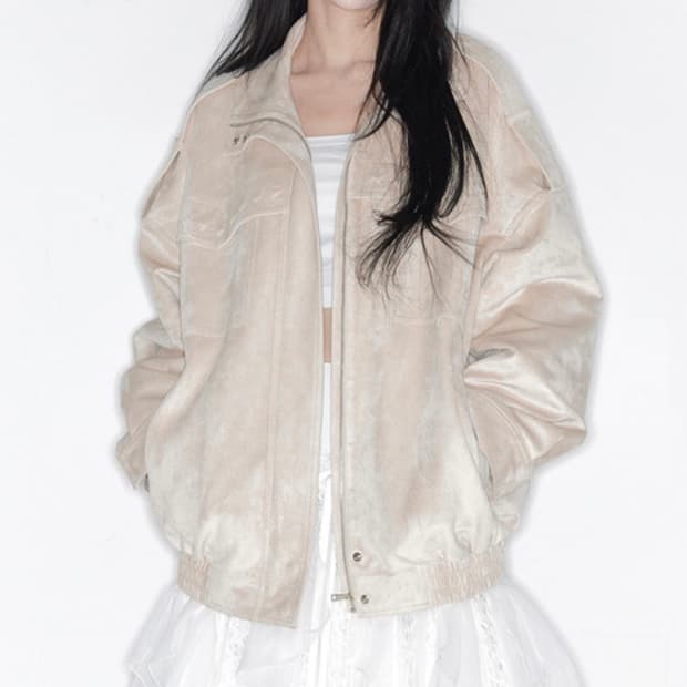 더티스 the tis MINI HEART SUEDE JUMPER