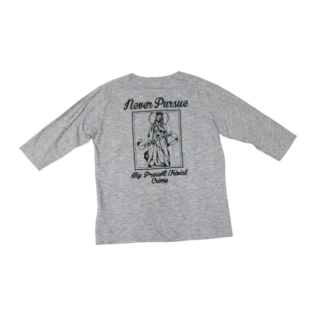 AZUL 아줄 프리메라 성모 마리아 그래픽 브이넥 7부 티셔츠 L