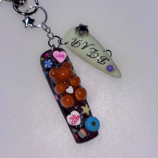 네일 팁 키링 nail tip keyring 