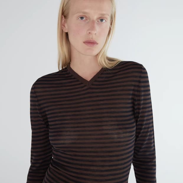 [S]팔로마울 Iglú 스트라이프 니트/브라운