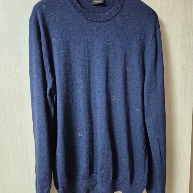 폴스미스  니트 스웨터 라운드니트 패턴 니트 라지