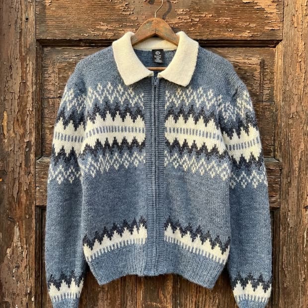 Snowy Blue, Grandpa's Knit (Super Overfi