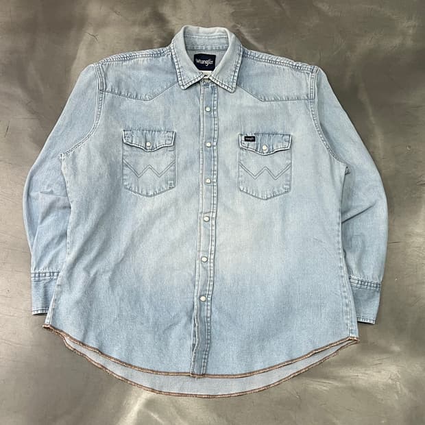  랭글러 웨스턴 데님 셔츠 y14649