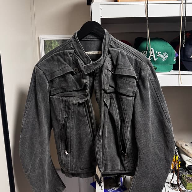 카르넷 아카이브 mass denim jacket 다크그레이 M