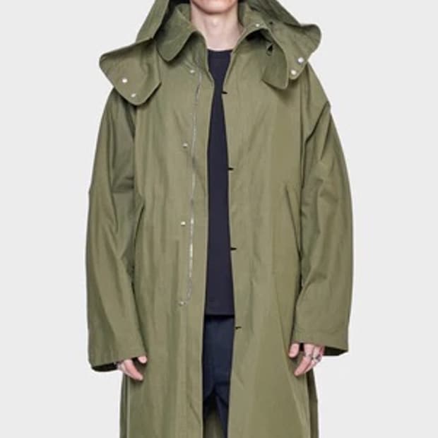 포스트아카이브팩션 8.0 파카 센터 올리브 그린 XL