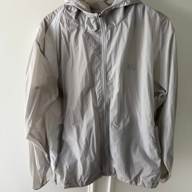 산산기어 패널드 자켓 그레이 바람막이 23ss