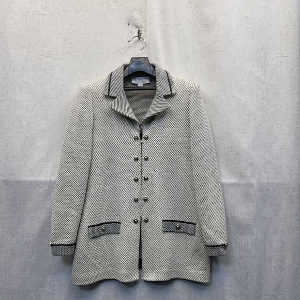 세인트존 트위드 금장 버튼 자켓