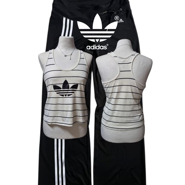 ADIDAS Old School stripe tank top