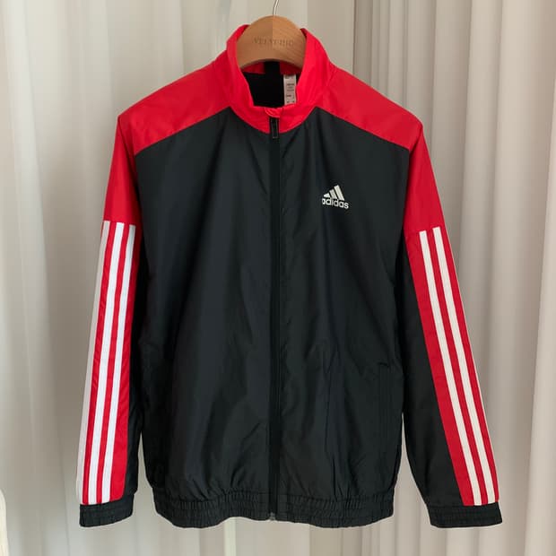 아디다스 주니어 올드스쿨 스타일 바람막이 집업