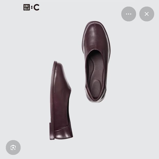 (새상품) 유니클로C 스퀘어 플랫 슈즈