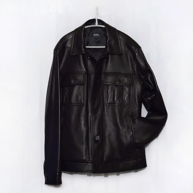 신품급) 아페쎄 (A.P.C) 저스틴 레더 트러커 자켓 (100+)