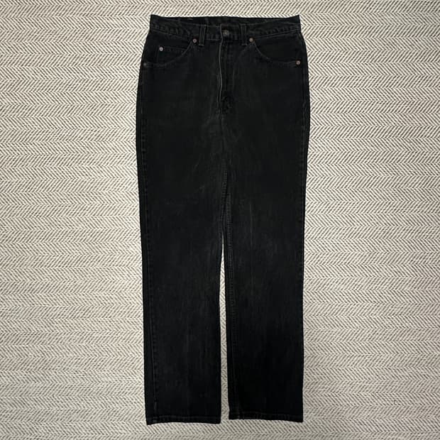 LEVI'S canada made orangetab black jeans