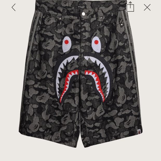 삽니다) 아디다스 베이프 콜라보 청바지 데님 반바지