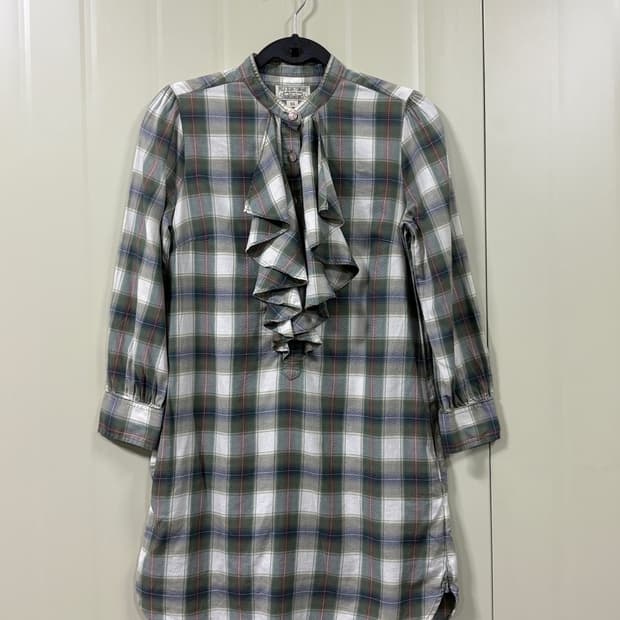 폴로 체크 원피스