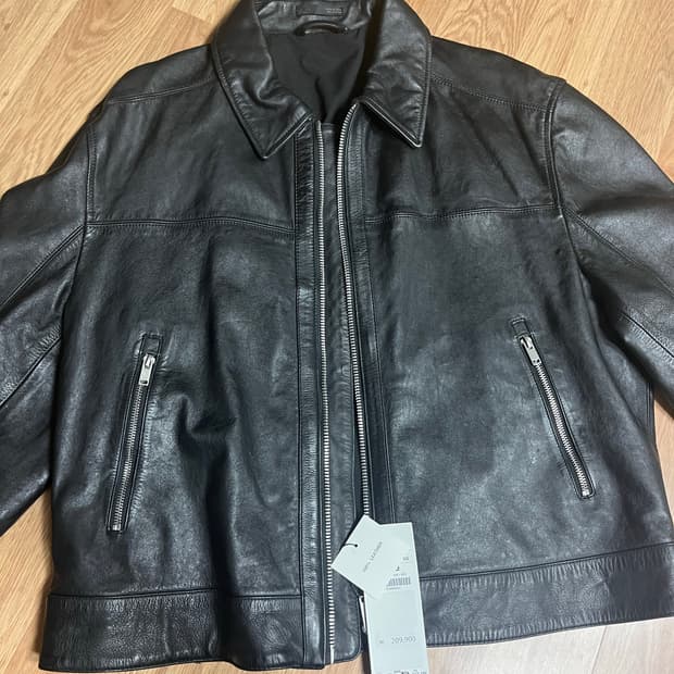 자라 레더 자켓 xl