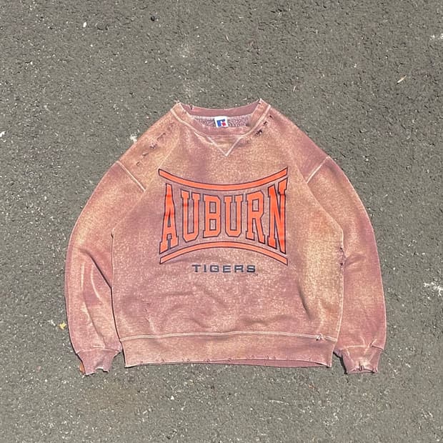  90‘s Russell Auburn Damage Fading Sweat