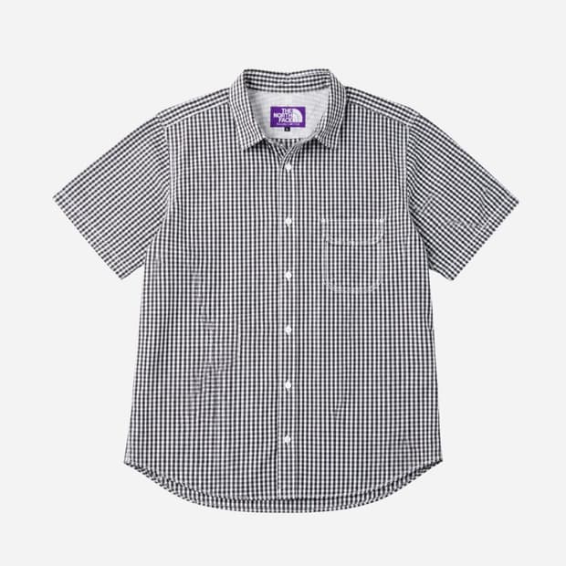 The North Face 퍼플라벨 깅엄 s/s 크롭 셔츠