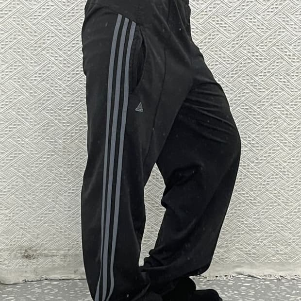 아디다스 빈티지 스포티 펑크 절개 와이드 트랙팬츠 M C13686