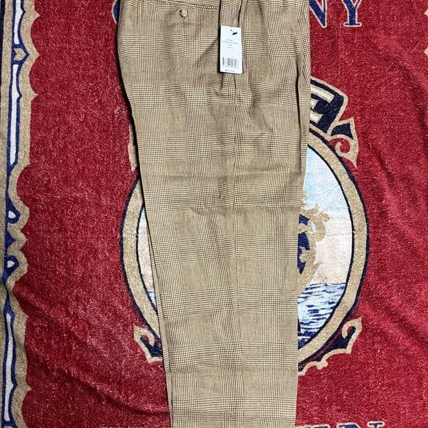 폴로 휘트먼 릴렉스핏 글렌 플래드 팬츠 