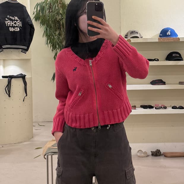 아베크롬비 여성 니트 집업 가디건 U479