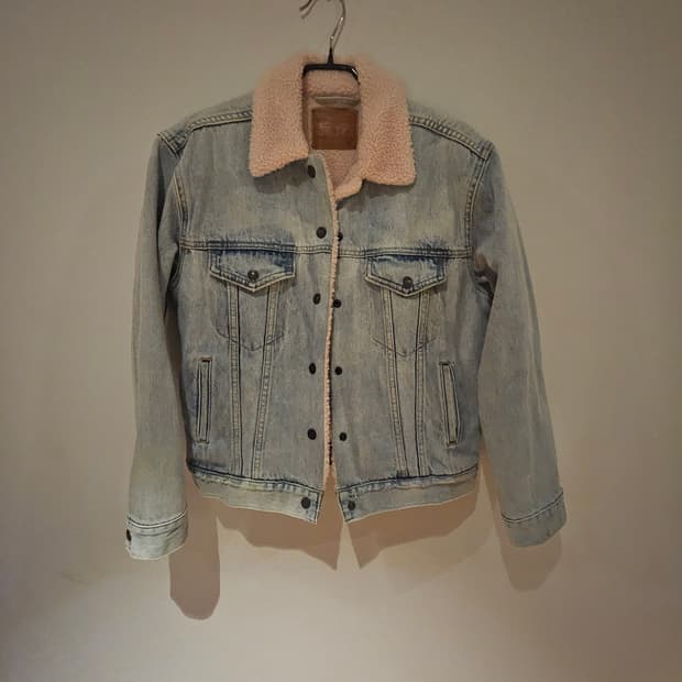 리바이스 데님 털자켓