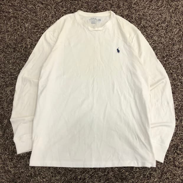 폴로 랄프로렌 화이트 롱슬리브 긴팔 티셔츠
