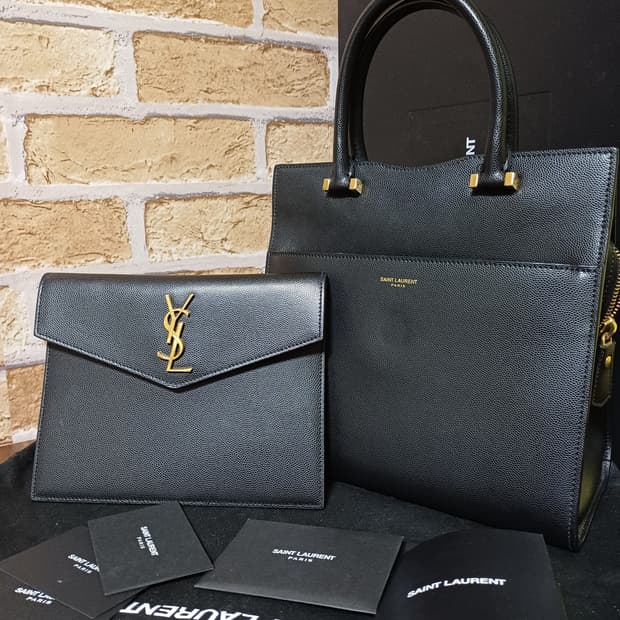 입생로랑 업타운백 토트/크로스백 블랙