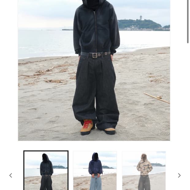 belvet sunfaded zip hoodie 블랙 M 사이즈