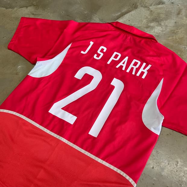 L 나이키 대한민국 국가대표 No.21 박지성 반팔 유니폼 