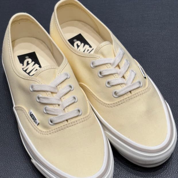 (새거)반스 어센틱 크림 화이트 235