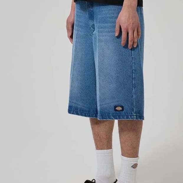 디키즈 반바지 워싱연청 