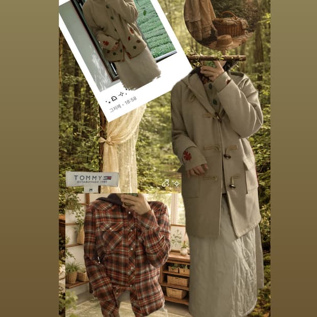 낙엽 자박 세트